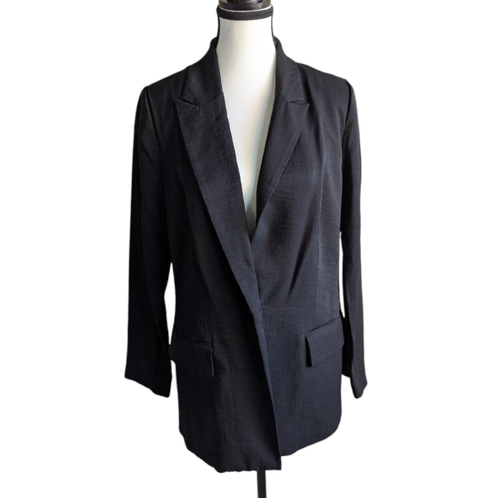 WAYF One-Button Blazer – Black – Size M – EUC